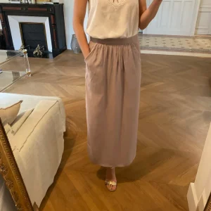 Jupe grise longue Comptoir des Cotonniers