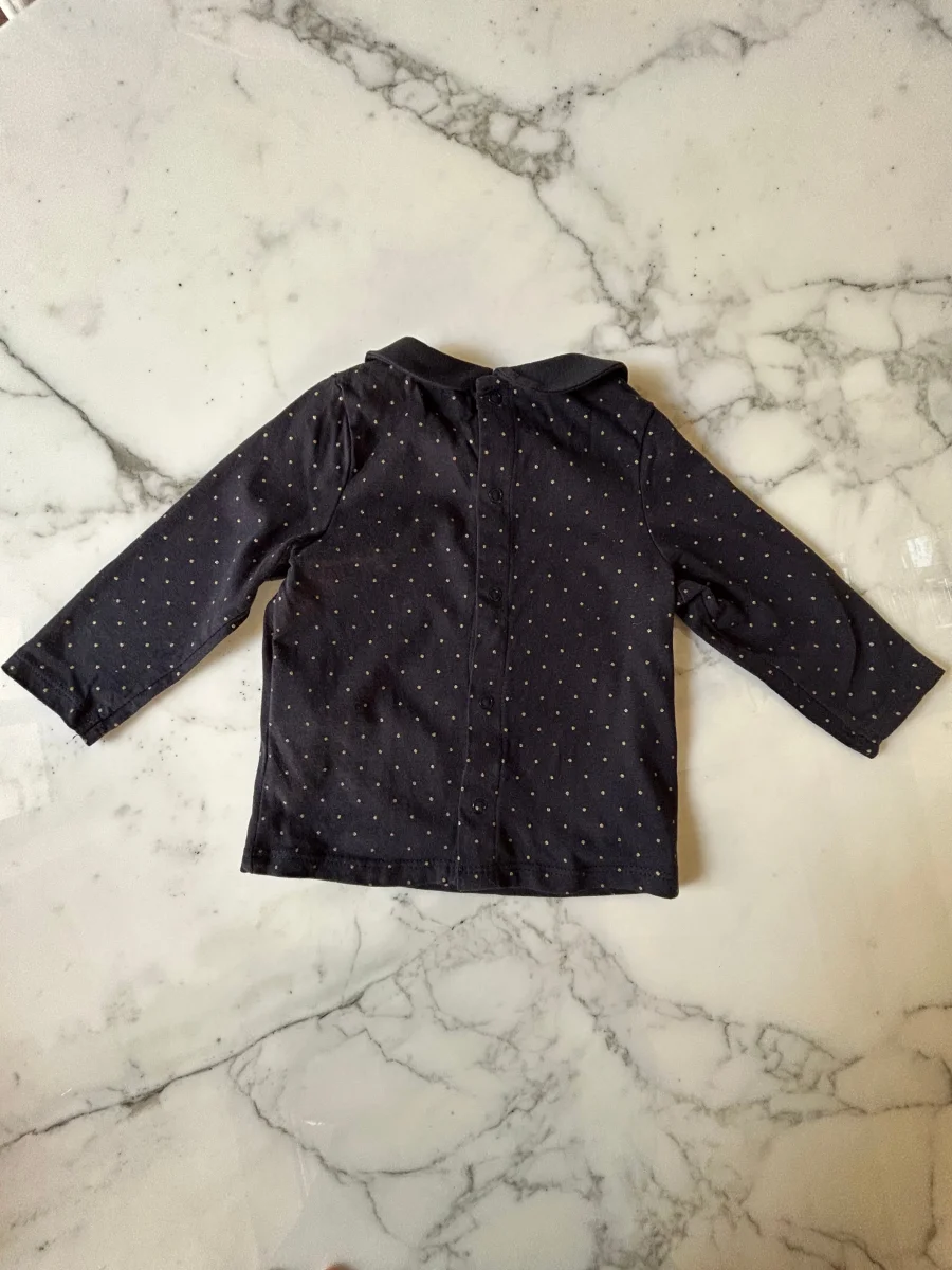 Lot de trois sous pull col claudine 12 mois – Image 6