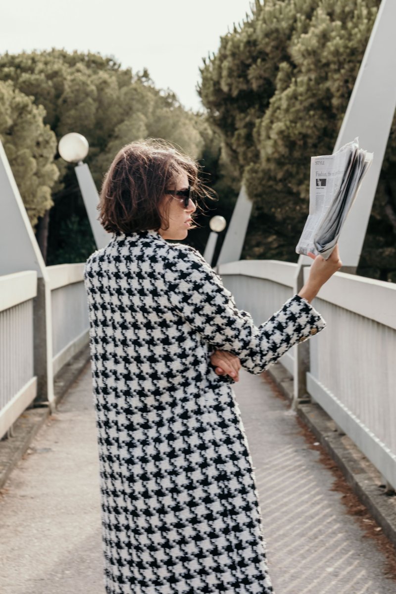 Manteau pied de coq Odile – Image 3