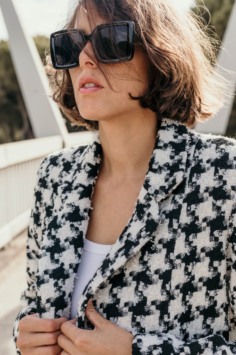 Manteau pied de coq Odile – Image 7