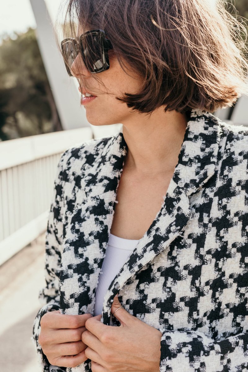 Manteau pied de coq Odile – Image 4