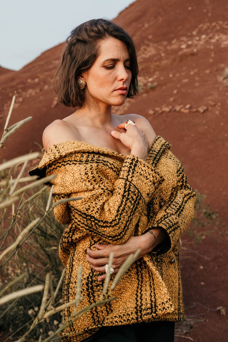 Manteau caban en laine Aimargues – Image 3