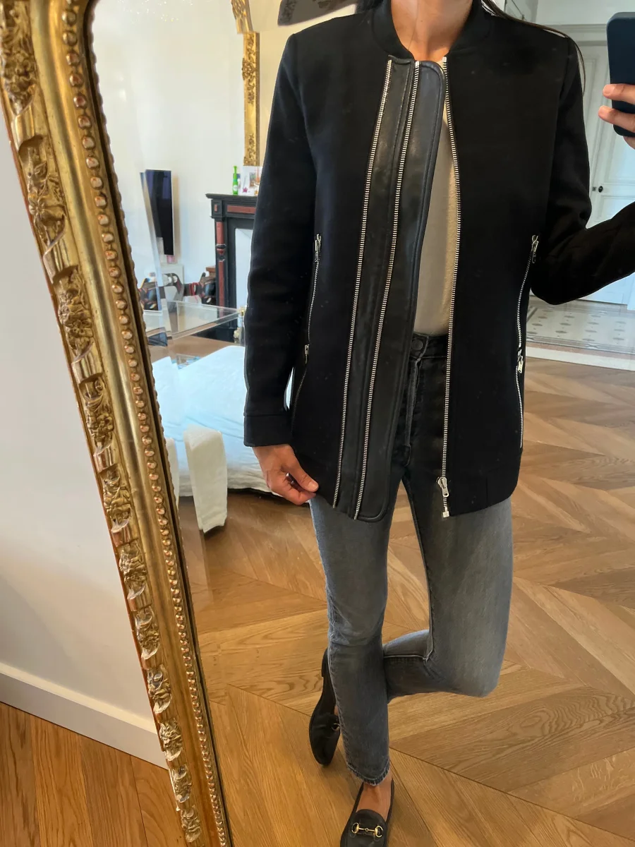 Manteau The Kooples en laine noire – Image 3
