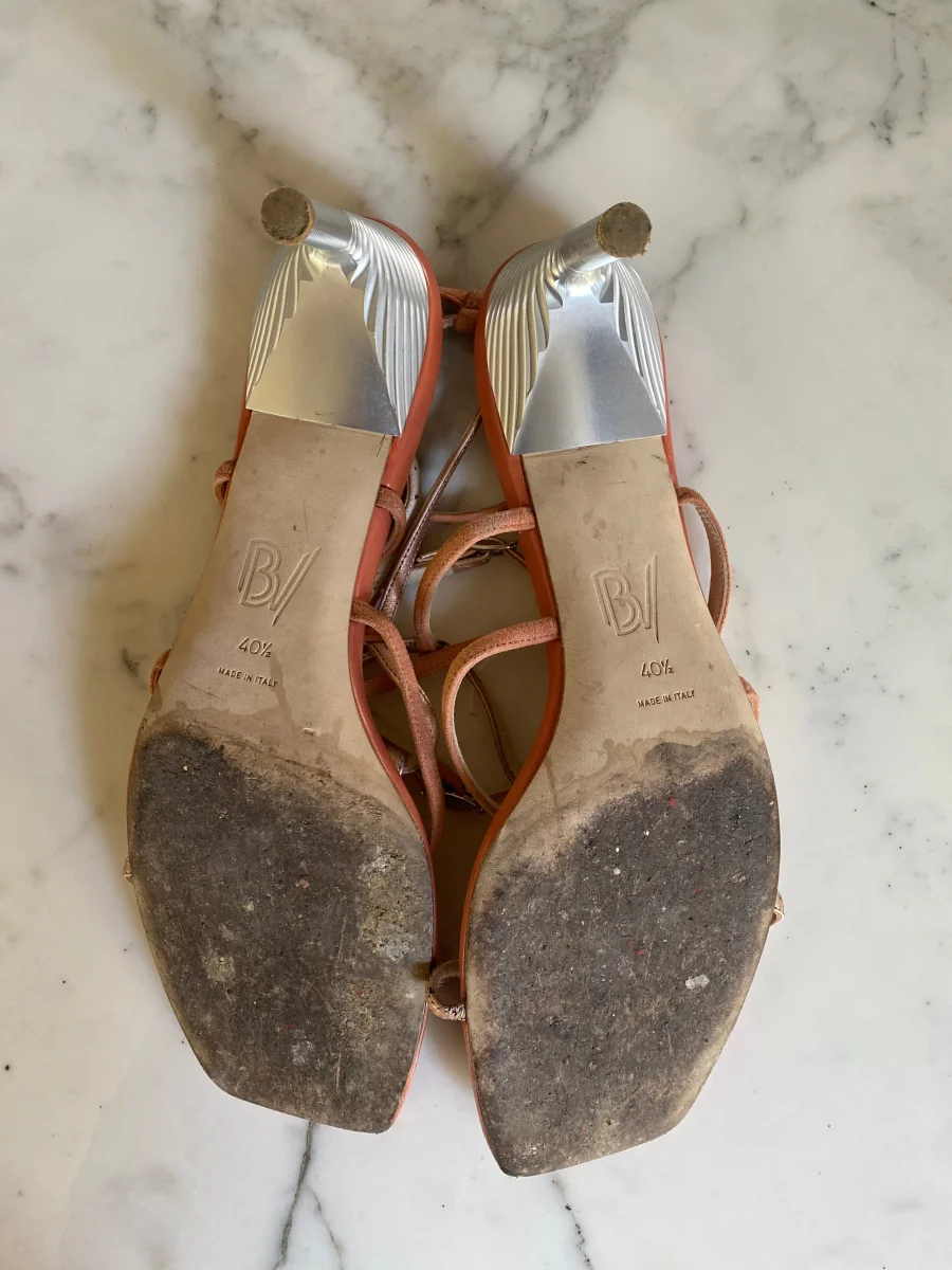 Marine Lorphelin Sandales à talons Bettina Vermillon – Image 5