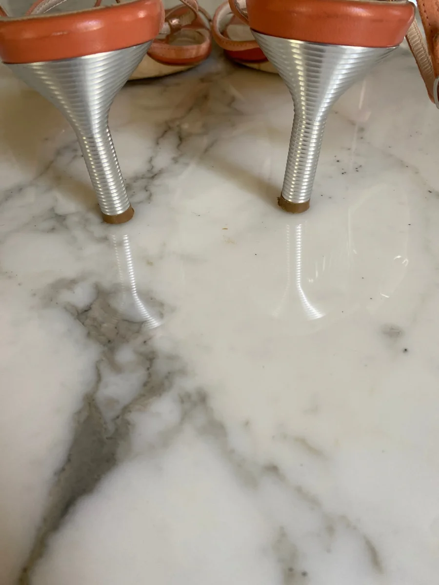 Marine Lorphelin Sandales à talons Bettina Vermillon – Image 6