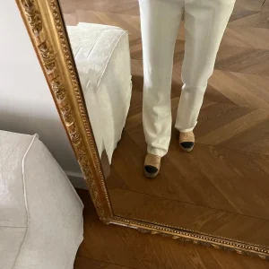 Pantalon Belair blanc évasé