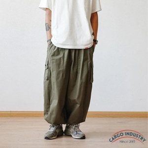 Pantalon Cargo Baggy Kaki
