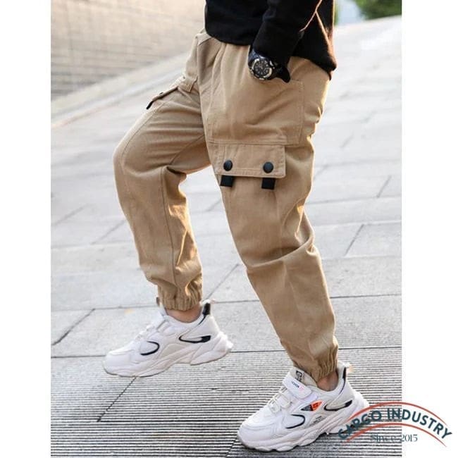 Pantalon Cargo Garçon Beige – Image 7