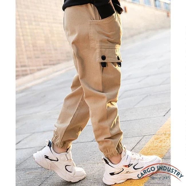 Pantalon Cargo Garçon Beige – Image 8