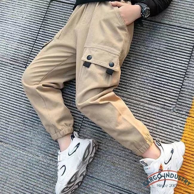 Pantalon Cargo Garçon Beige – Image 9
