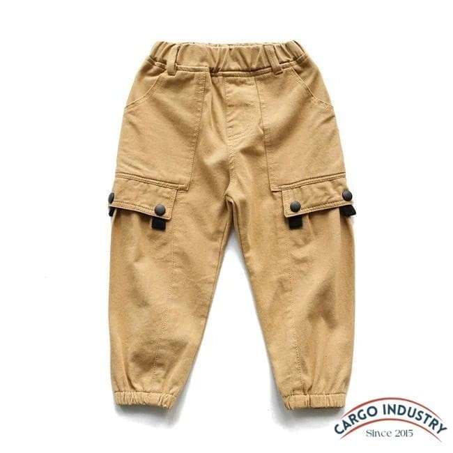 Pantalon Cargo Garçon Beige – Image 3