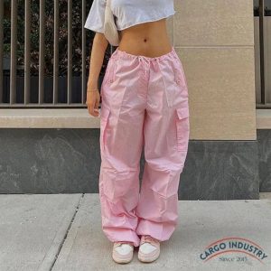 Pantalon Cargo Femme Grande Taille Large