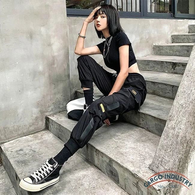 Pantalon Cargo Femme Streetwear Sobiru – Image 7