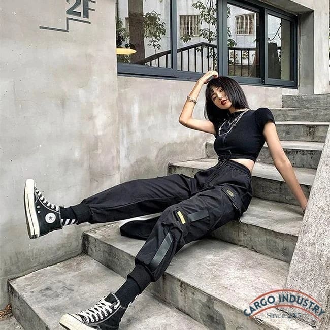 Pantalon Cargo Femme Streetwear Sobiru – Image 5