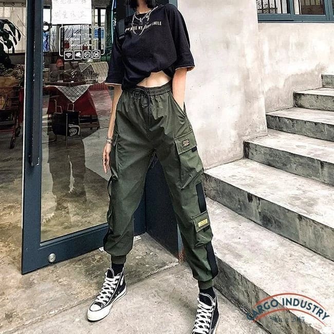 Pantalon Cargo Femme Streetwear Sobiru – Image 4