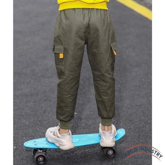 Pantalon Cargo Garçon Kaki – Image 6