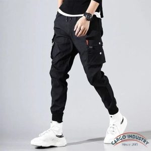 Pantalon Cargo Noir Hip Hop