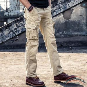 Pantalon Cargo Homme Coupe Droite Tactique