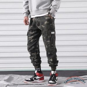 Pantalon Cargo Homme Imprimé Camouflage