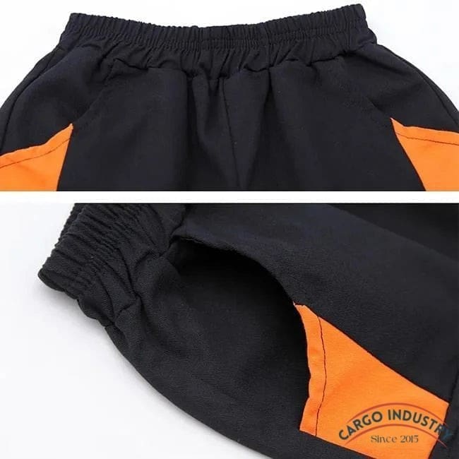 Pantalon Cargo Junior Noir/Orange – Image 8