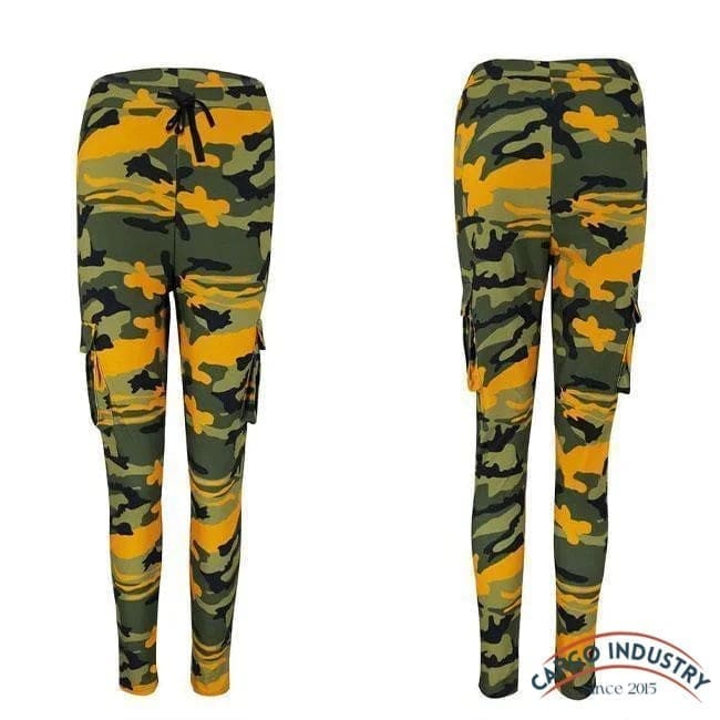 Pantalon Cargo Femme Jogger Motif Camouflage – Image 5