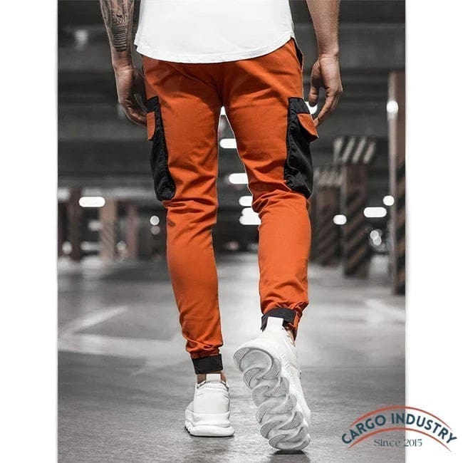 Pantalon Cargo Ribs Orange – Image 6
