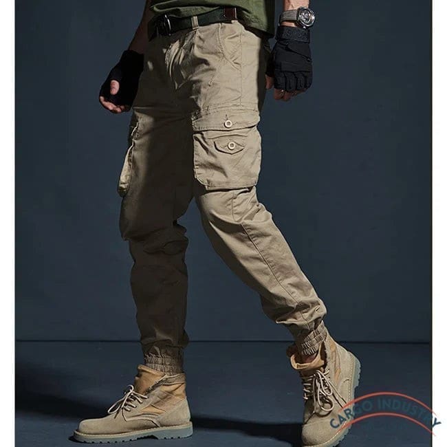 Pantalon Cargo Homme Beige Slim Souple – Image 5