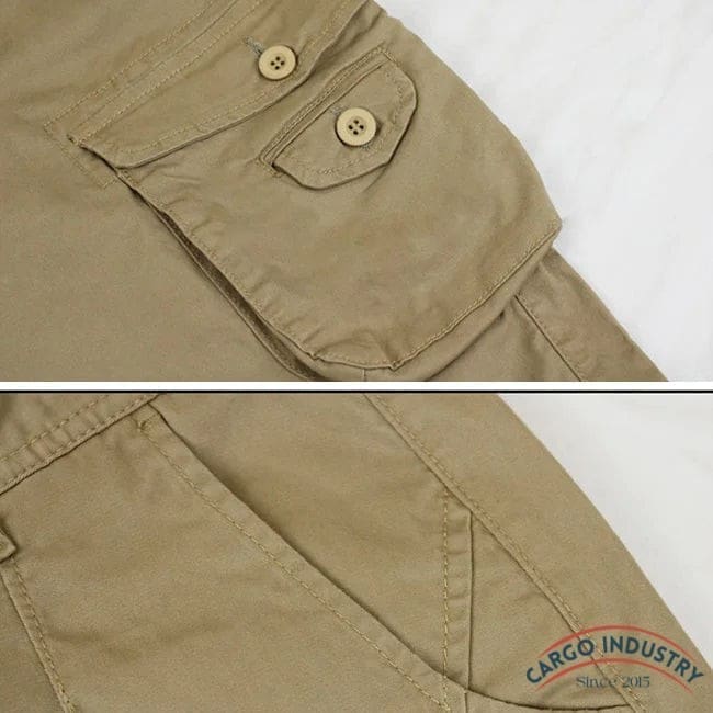 Pantalon Cargo Homme Beige Slim Souple – Image 7