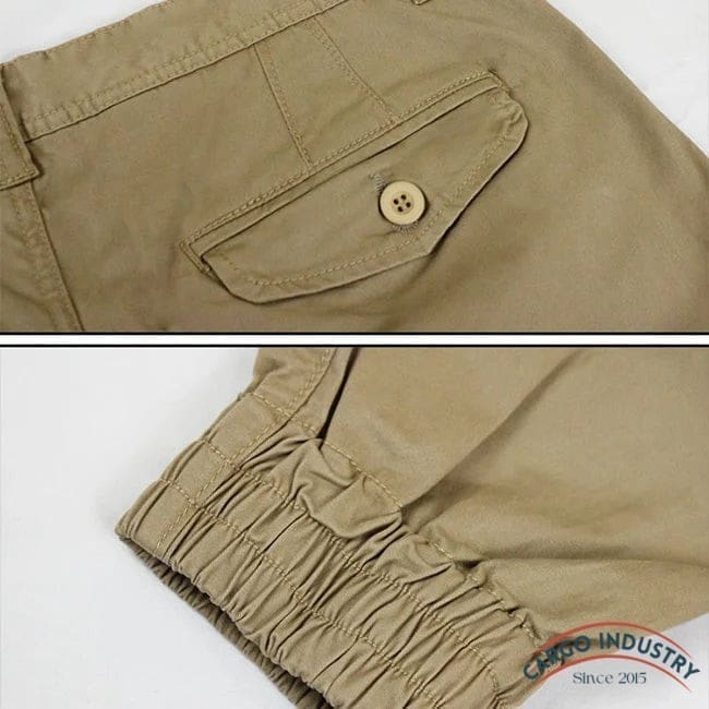 Pantalon Cargo Homme Beige Slim Souple – Image 8