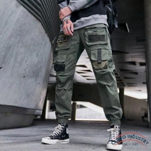 Pantalon Cargo Urbain Vert Kaki