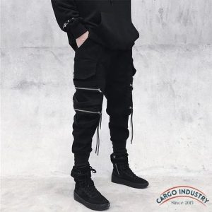 Pantalon Cargo Poches Zippées