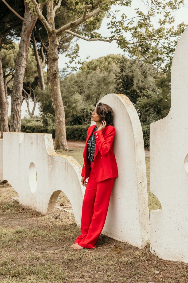 Pantalon femme taille haute coupe flare Maximilien – Image 3