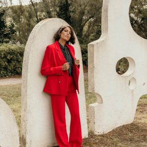 Pantalon femme taille haute coupe flare Maximilien