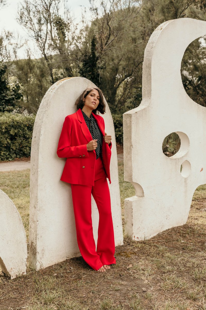 Pantalon femme taille haute coupe flare Maximilien