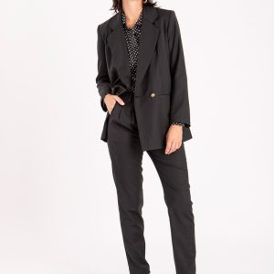 Pantalon noir en laine Tim