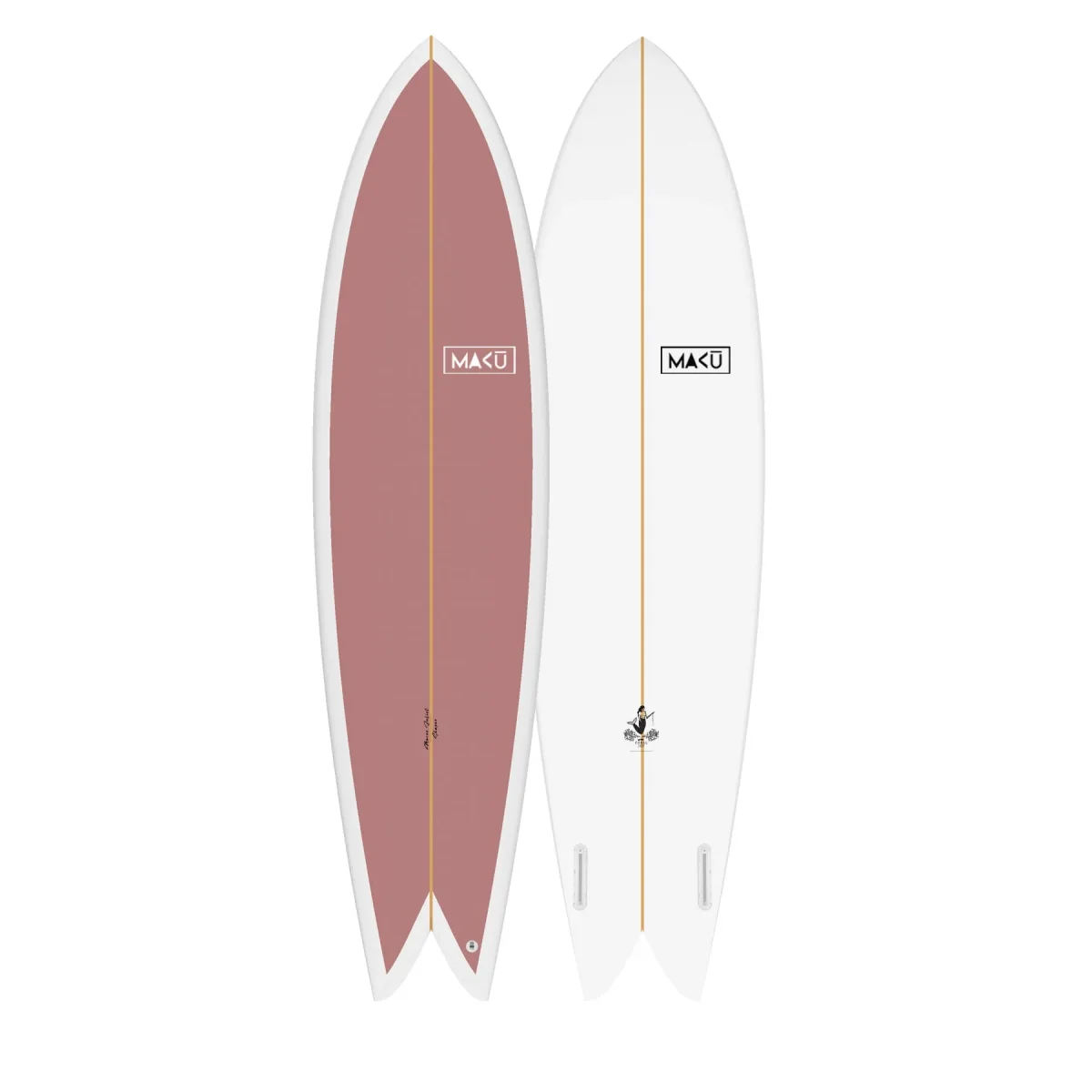 MAKU Surf Mid Length Coral Joy Twin Long Fish