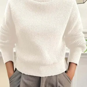 Pull col rouler femme