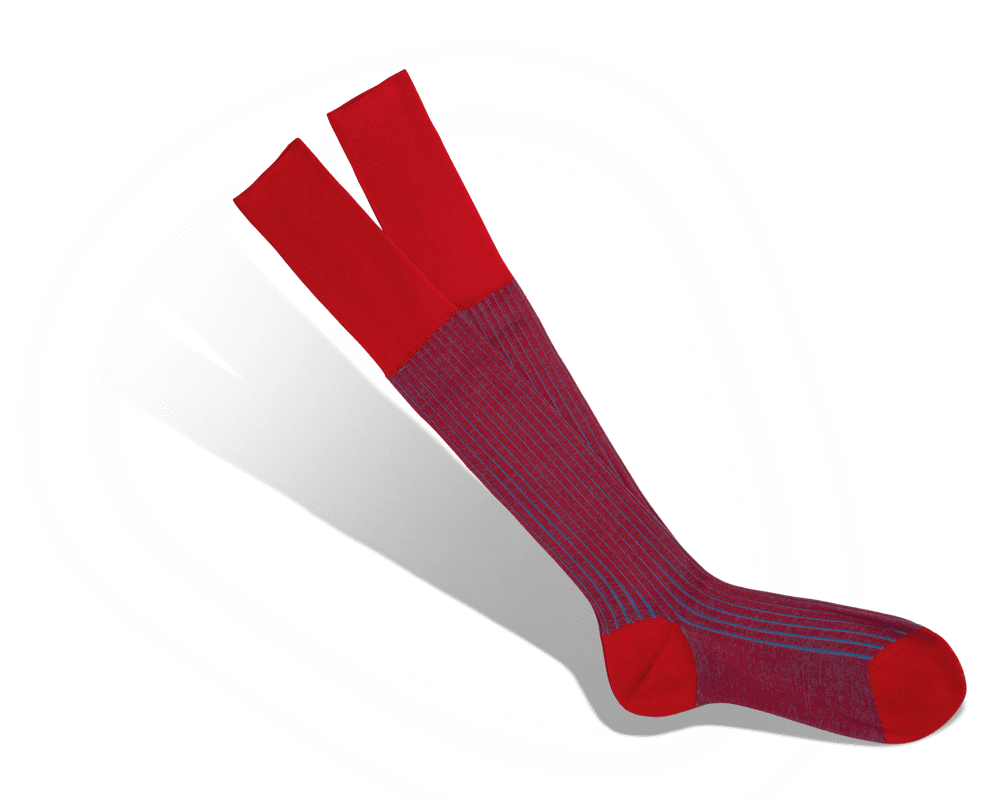 Fil d’Ecosse rouge / turquoise