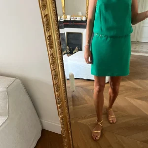 Robe Bash Verte dos décolleté