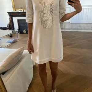 Robe blanche Virginie Castaway