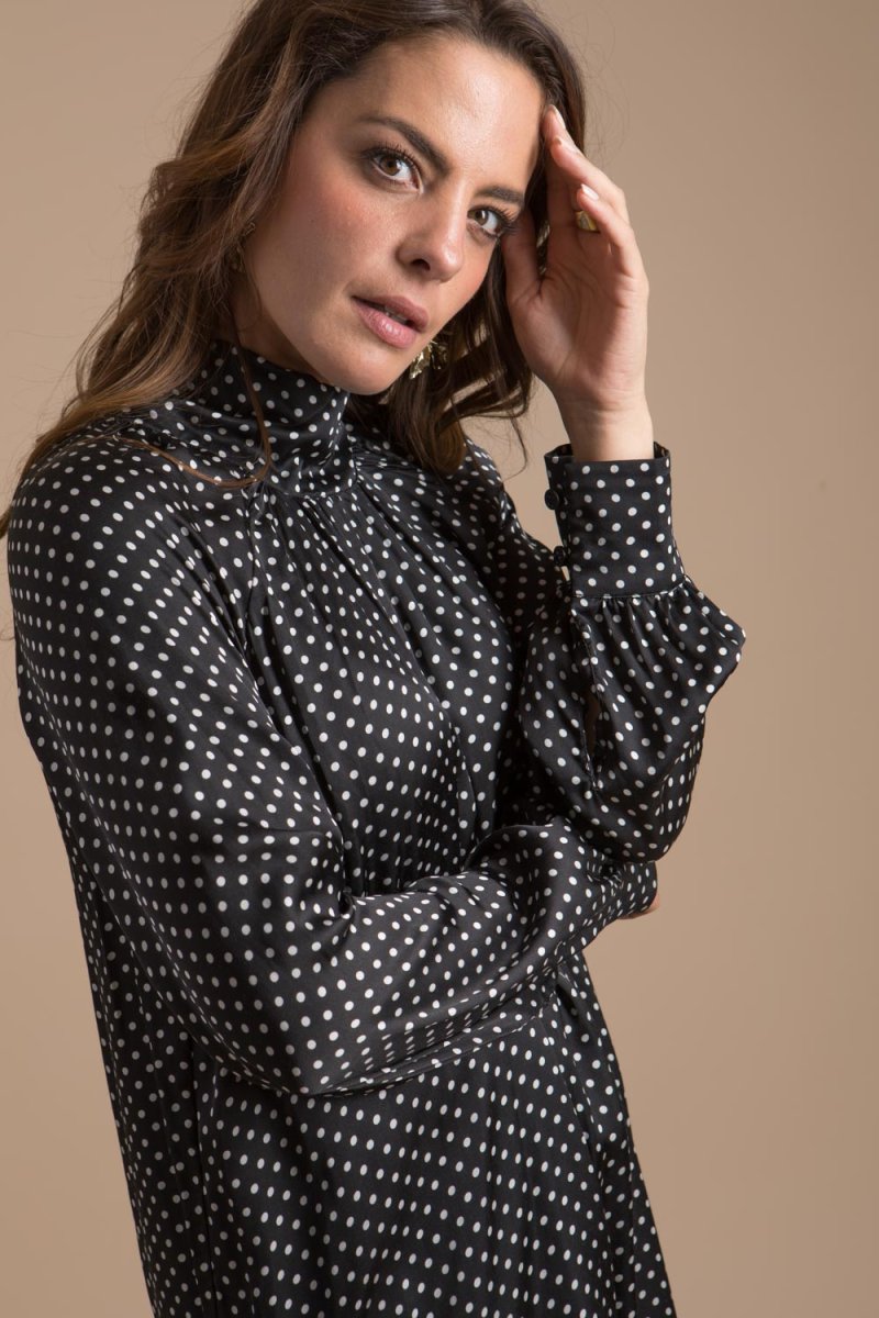 Satine robe imprimé à pois – Image 2