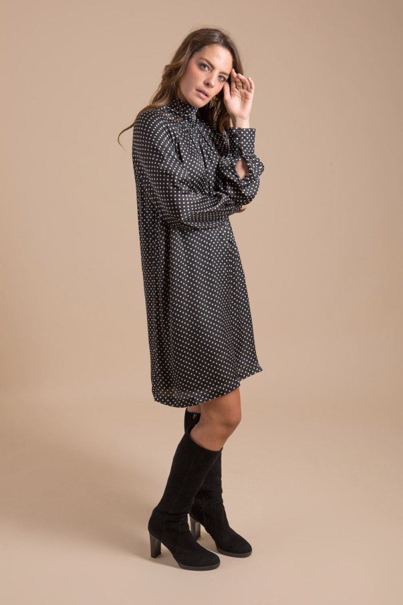 Satine robe imprimé à pois – Image 4