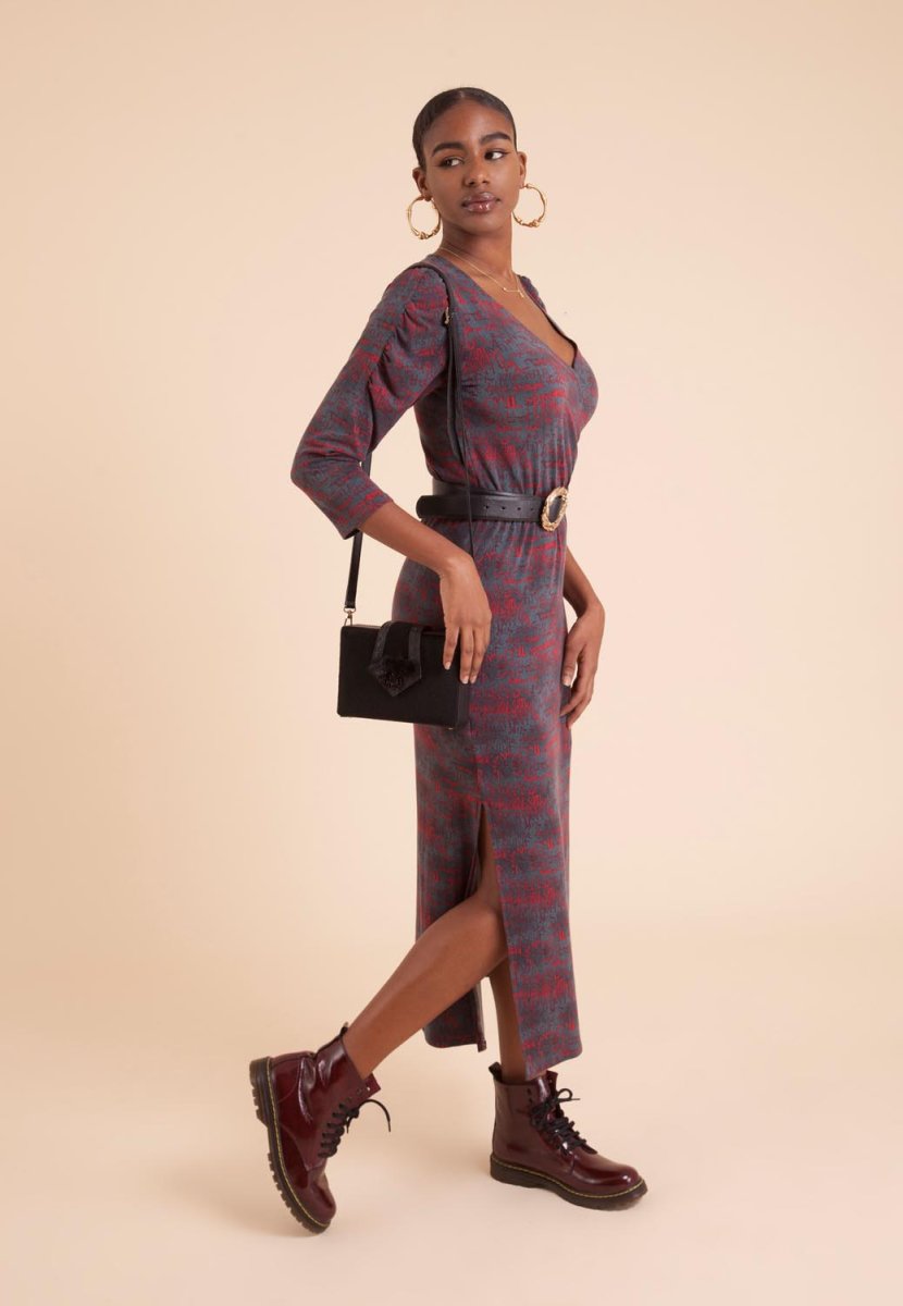 Robe Anaïs imprimé graphique – Image 5