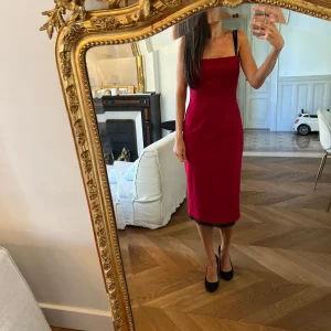 Robe en laine rouge Dolce Gabbana