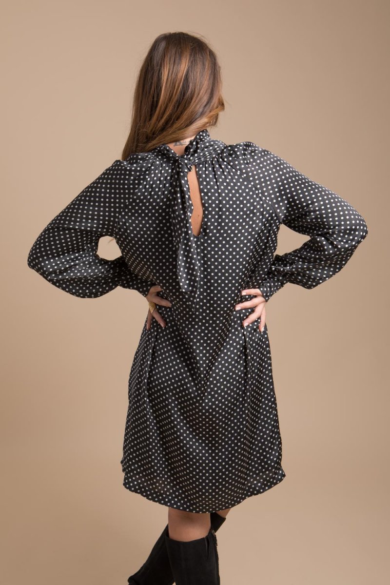 Satine robe imprimé à pois – Image 3