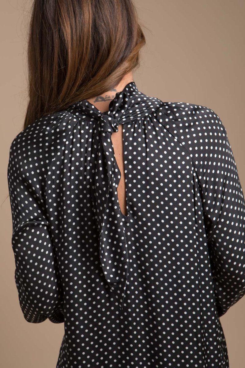 Satine robe imprimé à pois – Image 5