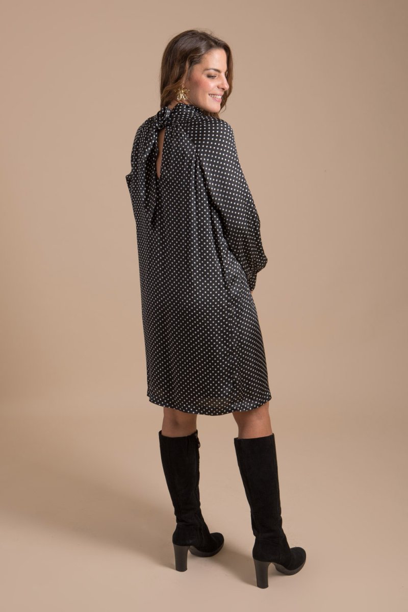 Satine robe imprimé à pois – Image 6