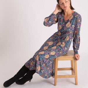 Robe Félicie à manches longues