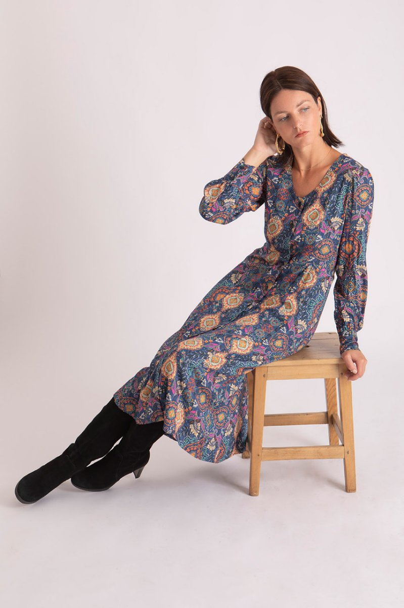 Robe Félicie à manches longues