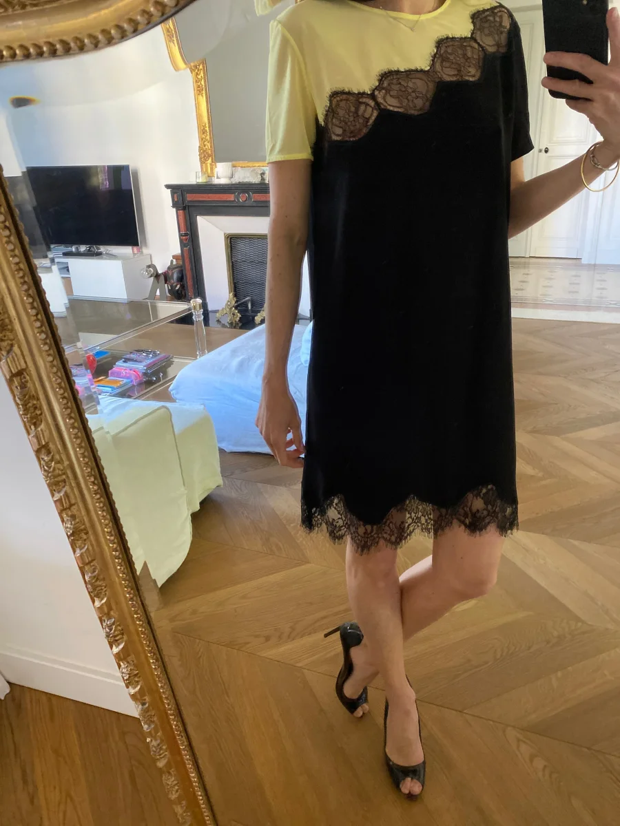 Robe Sandro Jaune et noire